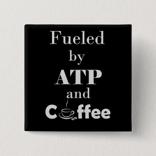 Bränd av ATP och kaffe Knapp (Framsida)