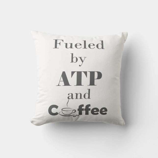 Bränd av ATP och kaffe Kudde (Framsida)