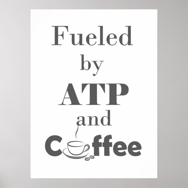 Bränd av ATP och kaffe Poster (Framsidan)