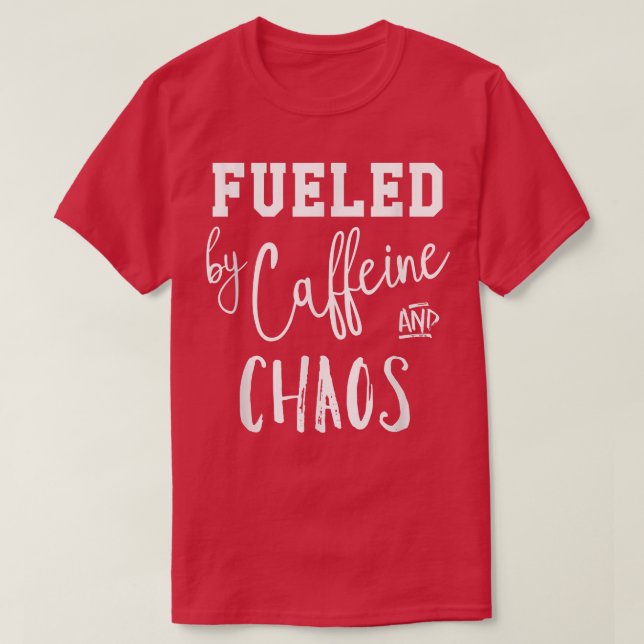 Bränd av Caffeine & Chaos Tee (Design framsida)