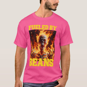 Bränd av flåsar från hårt Skeleton-membran Fl T Shirt
