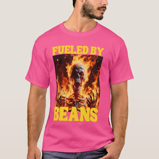 Bränd av flåsar från hårt Skeleton-membran Fl T Shirt (Framsida)