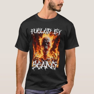 Bränd av flåsar från hårt Skeleton-membran Fl T Shirt