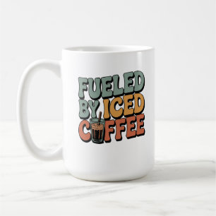 Bränd av iserad kaffe kaffemugg