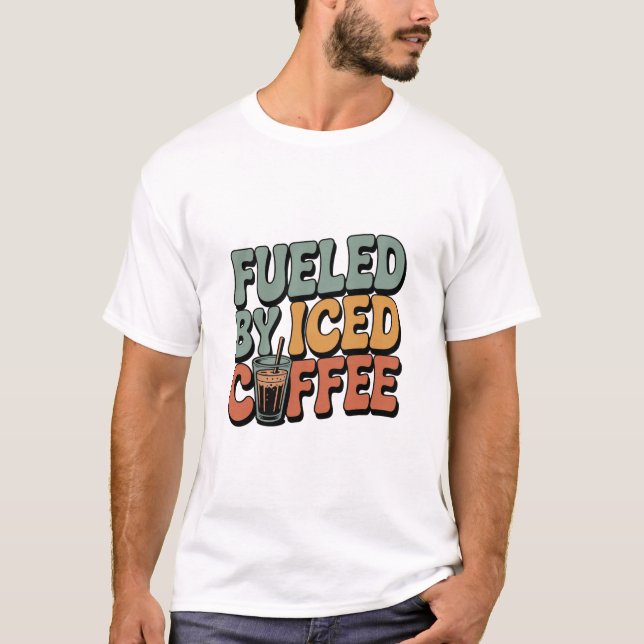 Bränd av iserad kaffe t shirt (Framsida)