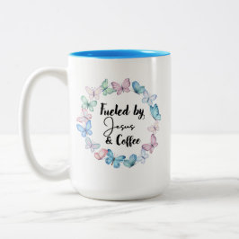 Bränd av Jesus & Kaffe Stora mugg