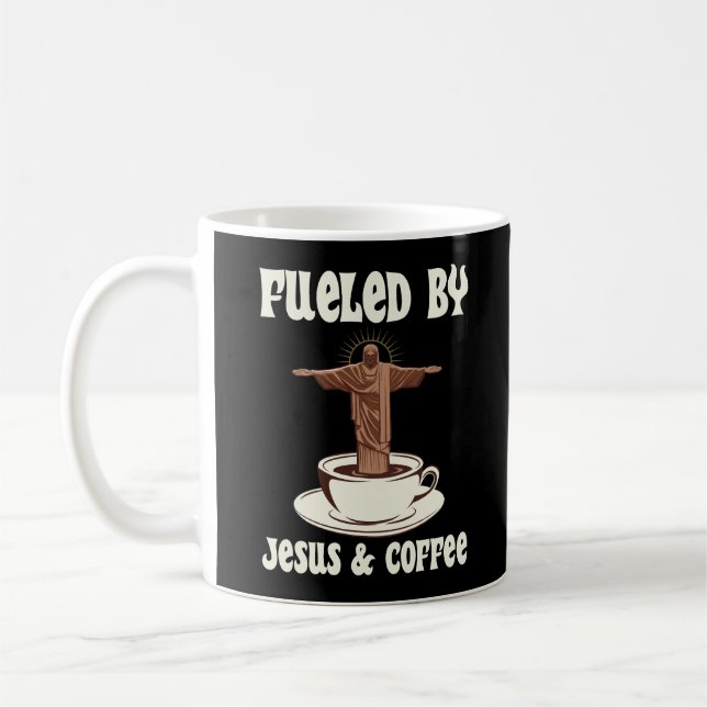 Bränd av Jesus och kaffe Kaffemugg (Vänster)