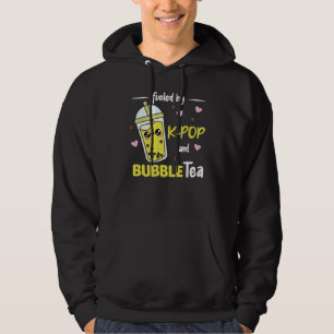 Bränd av K-Pop och Bubble Tea Kawaii Boba Tea Hoodie