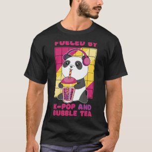 Bränd av K Pop och Bubble Tea Koreahjärtan Kärlek T Shirt