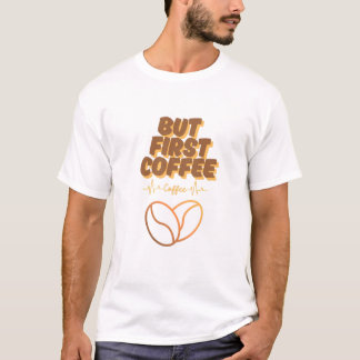Bränd av kaffe, med passion t shirt