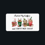 Bränd av kaffe och julCheer Adressetikett<br><div class="desc">Bränd av kaffe och julCheer</div>