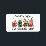 Bränd av kaffe och julCheer Adressetikett<br><div class="desc">Bränd av kaffe och julCheer</div>