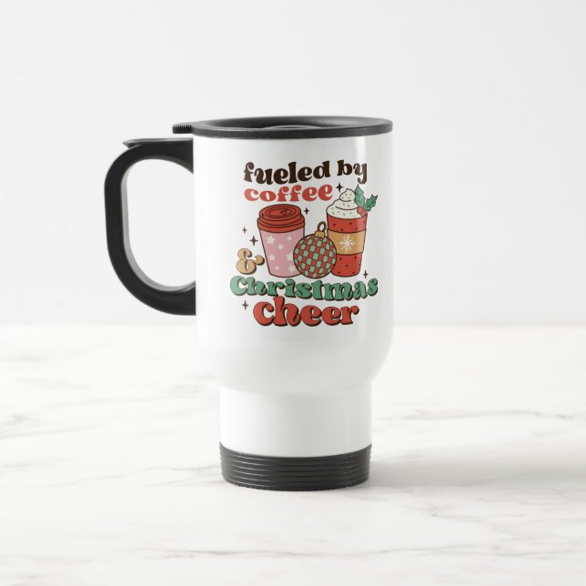 Bränd av kaffe och julCheer Resemugg (Vänster)