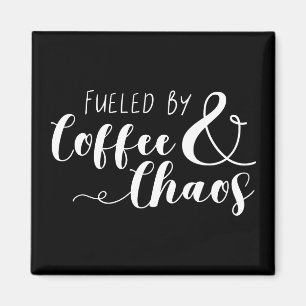 Bränd av kaffe och kaos magnet