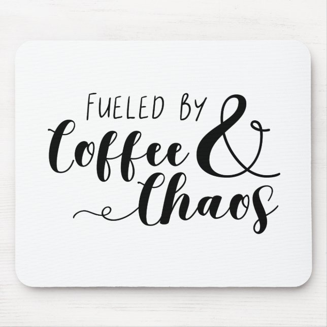 Bränd av kaffe och kaos musmatta (Framsidan)