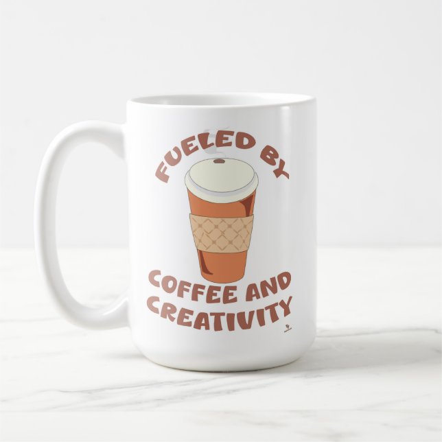 Bränd av kaffe och kreativitet Epic Life Motto Kaffemugg (Vänster)