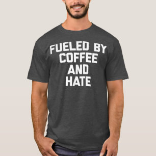 Bränd av kaffe och lata tröja som säger sarcas