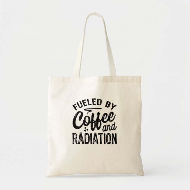 Bränd av kaffe och strålning tygkasse (Framsidan)