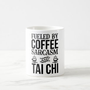 Bränd av kaffe Sarcasm och Tai Chi Kaffemugg