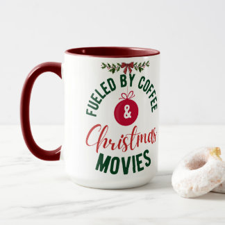 Bränd av kaffet och julfilmen Mugg