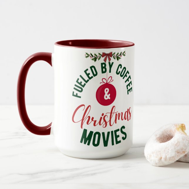 Bränd av kaffet och julfilmen Mugg (Med munk)