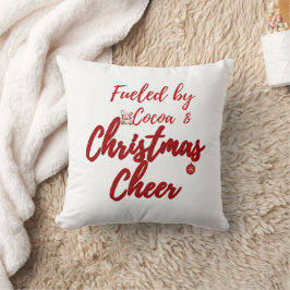 Bränd av kakao- och julCheer - Mysigt Helgdag Kudde