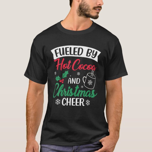 Bränd av kakao och julklapp - Hett Choc T Shirt (Framsida)