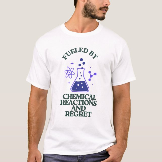 Bränd av kemiska reaktioner och ångest t shirt (Framsida)