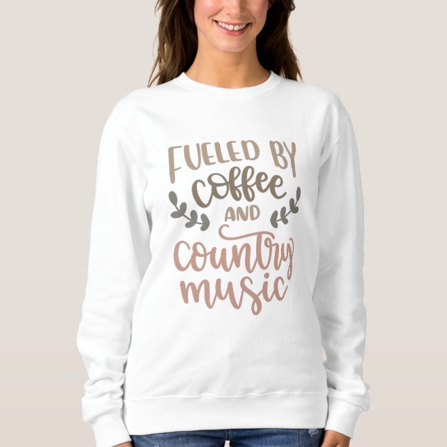Bränd av musik från Coffee och land T Shirt (Framsida)