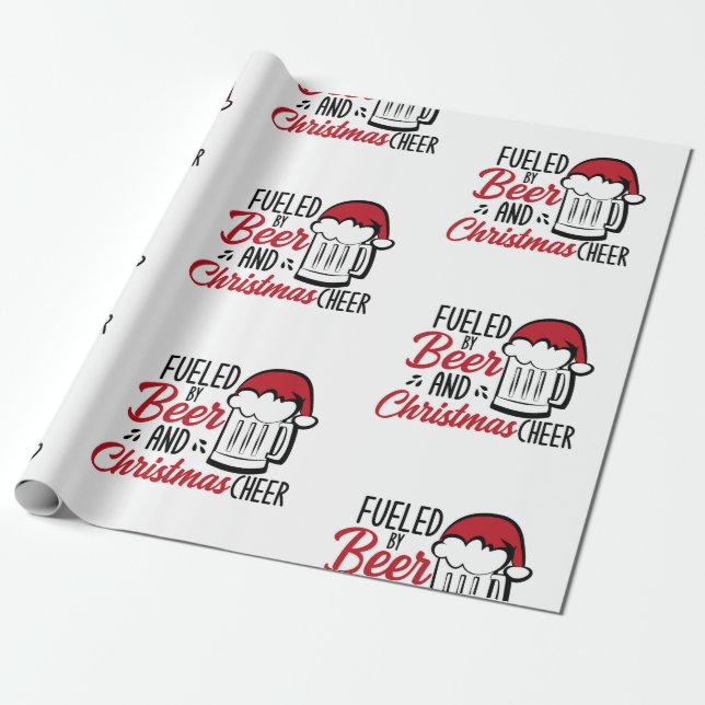 Bränd av öl och julost presentpapper (Utrullad)