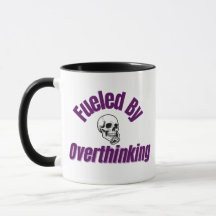 Bränd av övertänkande - fet Skull Mugg