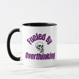 Bränd av övertänkande - fet Skull Mugg