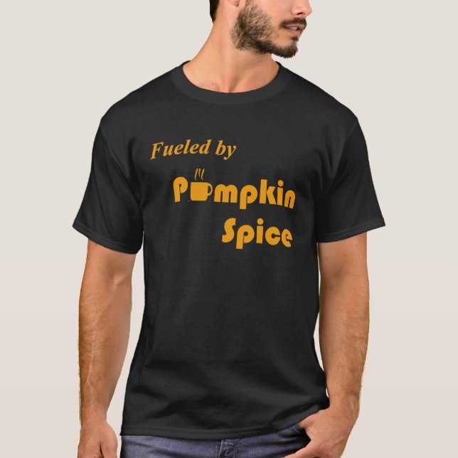 Bränd av Pumpkin Spice Fall Roligt Coffee T Shirt (Framsida)