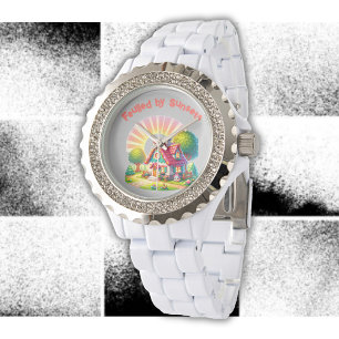 Bränd av solnedgångskärna   armbandsur