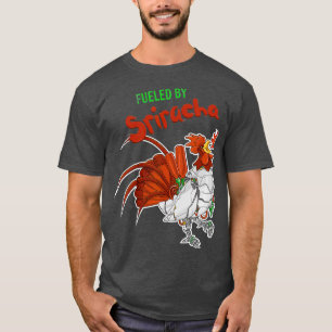 Bränd av Sriracha Fantastisk Sauce Robot Tupp T Shirt