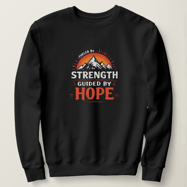 Bränd av styrka, styrd av Hope. T Shirt (Design framsida)