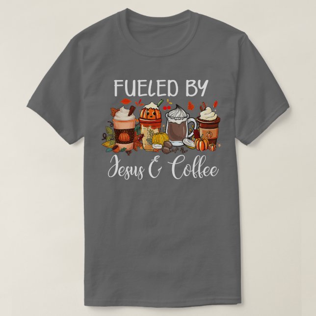 Bränd av Thanksgivingen Coffee Jesus Caffeine Älsk T Shirt (Design framsida)