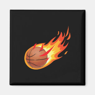 Brand Boll-basketboll är brand och gör spel Magnet