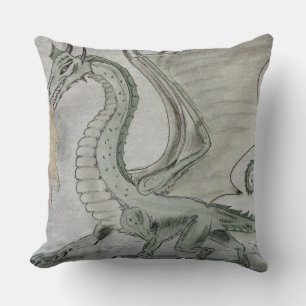 Brand Breathing Dragon Kudde