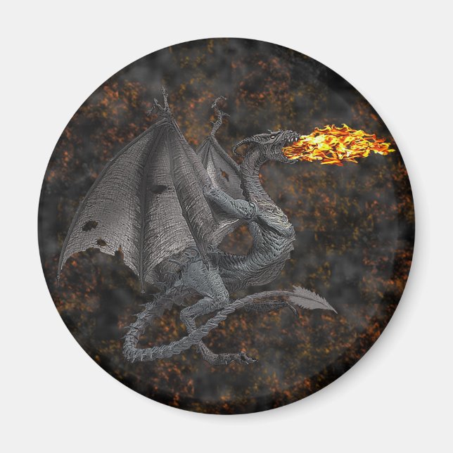 Brand Breathing Dragon Magnet (Framsidan)