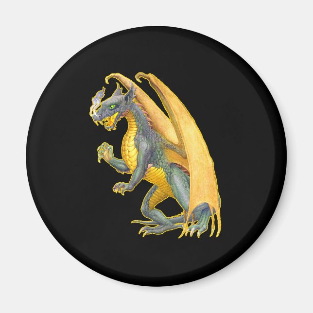 Brand Breathing Dragon Magnet (Framsidan)