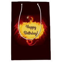Brand Breathing Dragon Medium Gift Bag