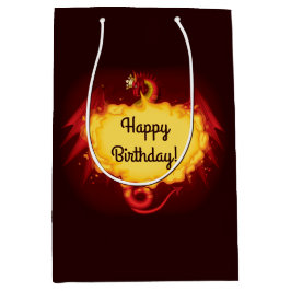 Brand Breathing Dragon Medium Gift Bag