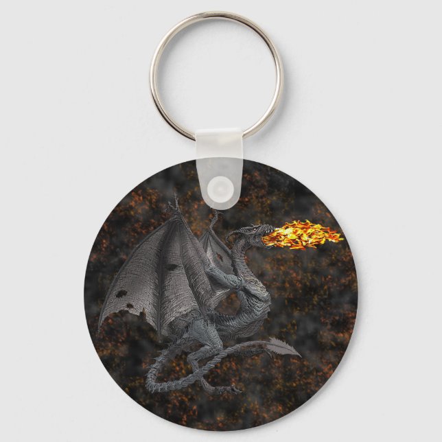 Brand Breathing Dragon Nyckelring (Framsida)