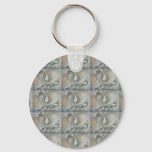 Brand Breathing Dragon Nyckelring (Framsida)