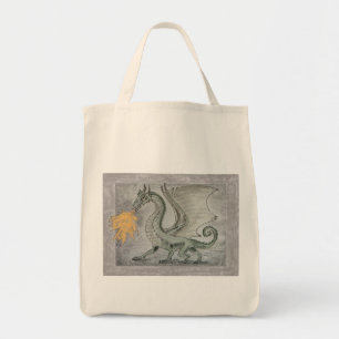 Brand Breathing Dragon Tote Bag Tygkasse