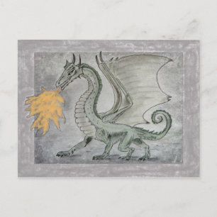Brand Breathing Dragon Vykort