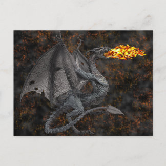 Brand Breathing Dragon Vykort