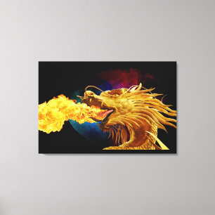 Brand Brething Dragon 3 Biet Art Wall Canvas