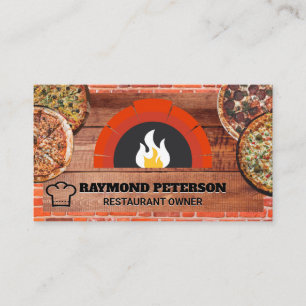 Brand Brick Oven Pizza Paj Visitkort
